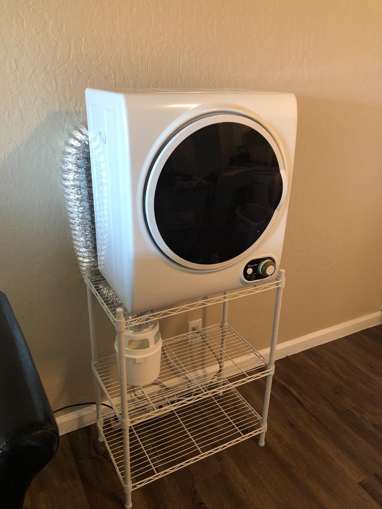 Magic Chef Compact Electric White MCSDRY15W 1.5 cu. ft. Laundry Dryer customer photo 2