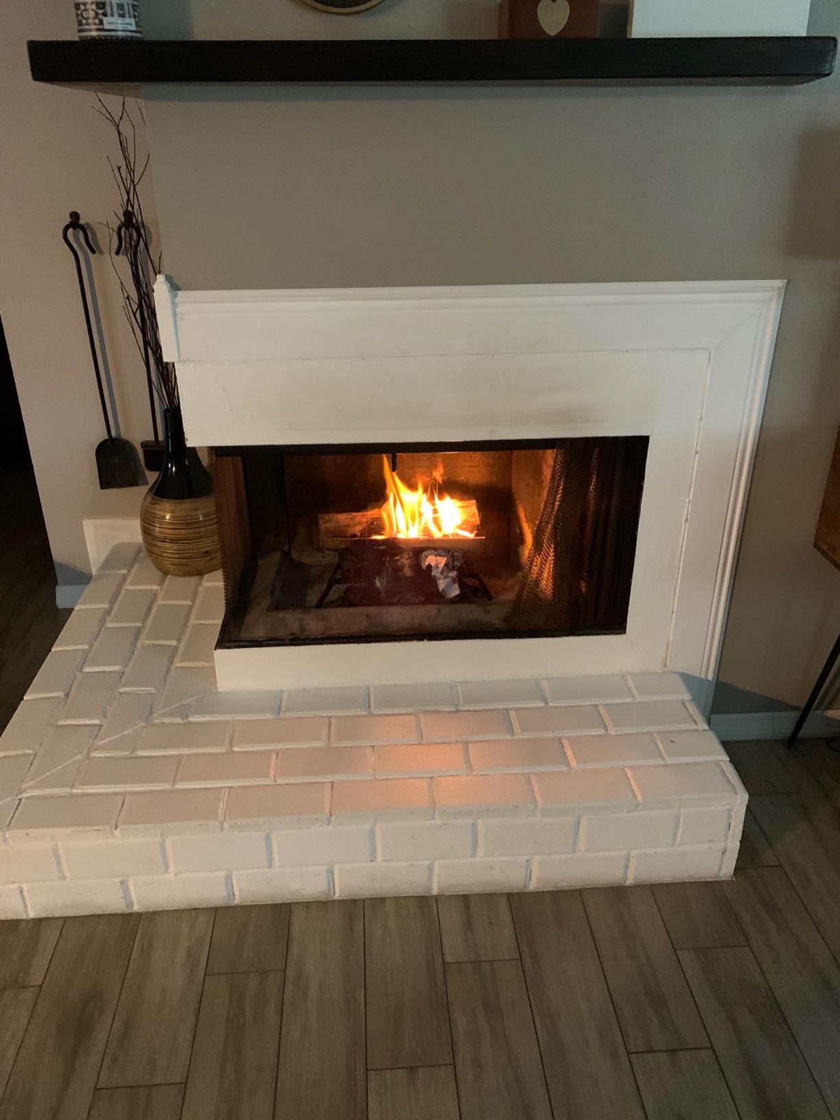 Rocky Mountain Goods 18-inch Fireplace Grate with Ember Retainer - 1/2” Heavy Duty Cast Iron - Heat Treated for Hottest Fires - Retainer for Cleaner More Efficient Fire - Heavy Duty Welds customer photo 2