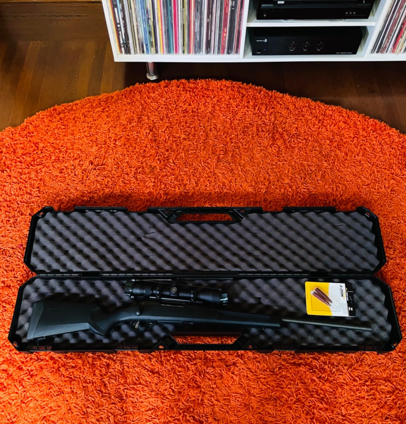 Flambeau Outdoors Express Gun Case 46in, Single Scoped Rifle, Foam, Black customer photo 2