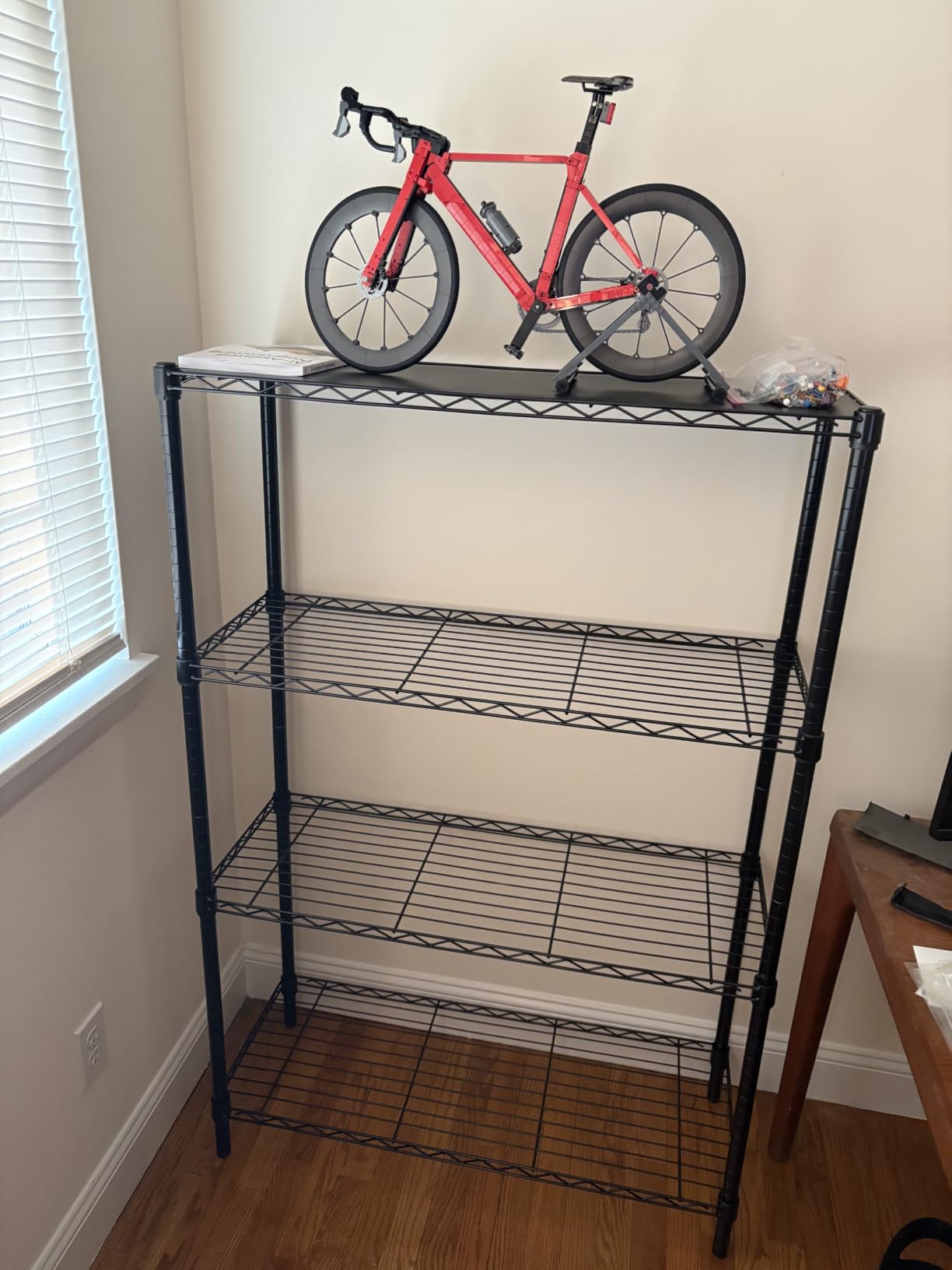 Amazon Basics 4-Shelf Heavy Duty Garage Shelving Storage Unit on 3
