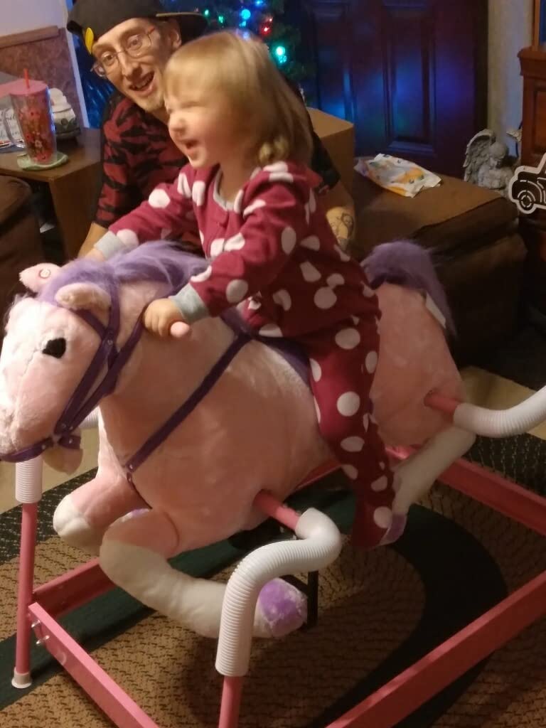 Happy Trails Spring Rocking Horse, Brown, 29” x 11” x 25” customer photo 1