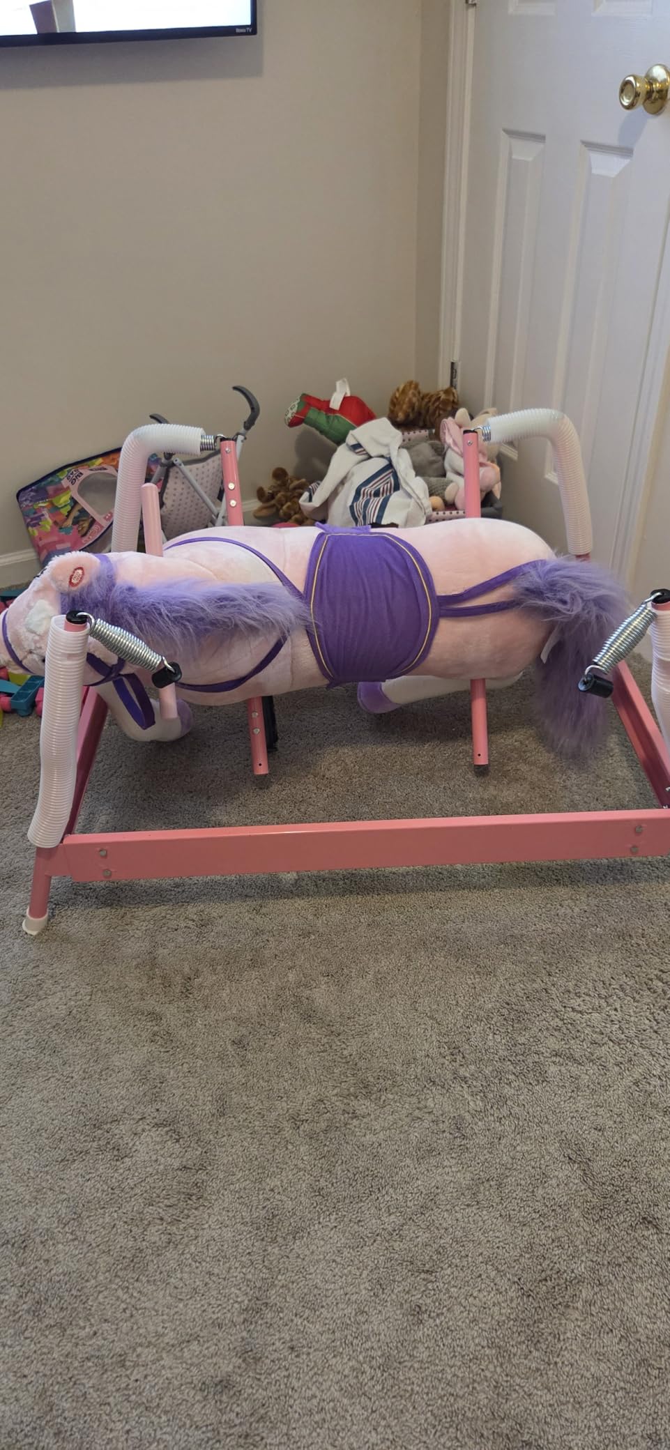 Happy Trails Spring Rocking Horse, Brown, 29” x 11” x 25” customer photo 2