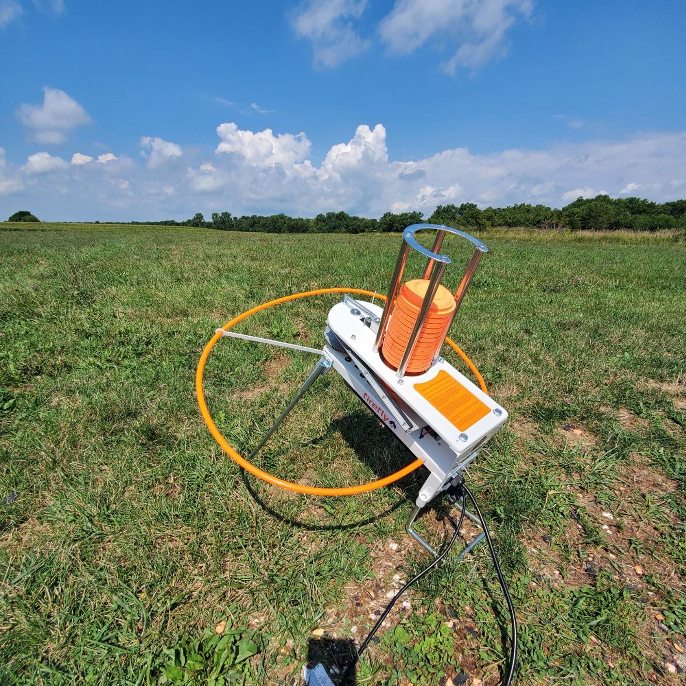 Do-All Outdoors FF550 Firefly Automatic Skeet Thrower Trap, White, 8.6