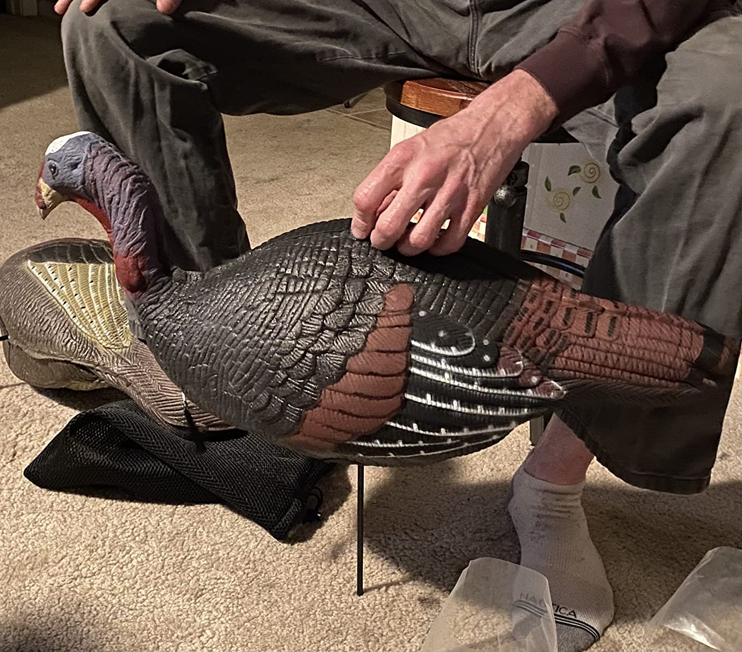 2 Pack Jake & Hen Turkeys Decoy for Hunting with Stakes Carry Bag Collapsible Lightweight customer photo 1