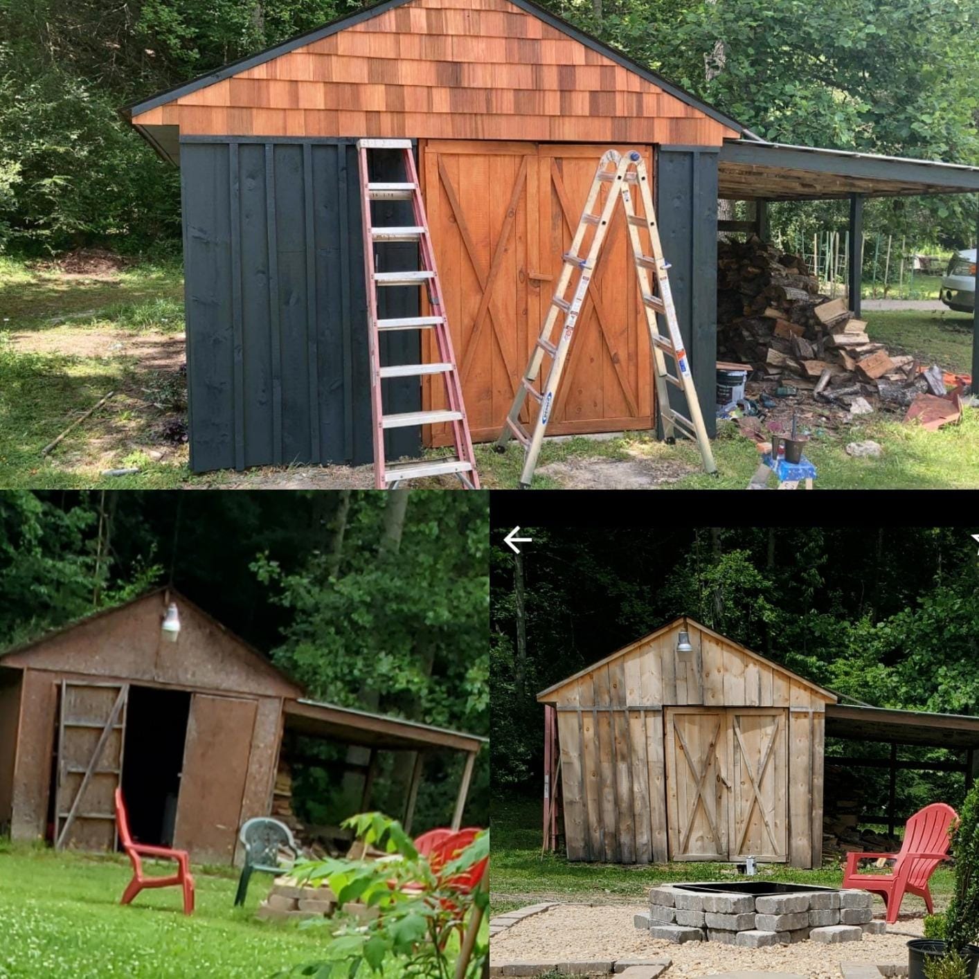 18 Inch Rebutted and Rejointed (R&R) Natural Groove Cedar Sidewall Shingles Primed 1/2 Square Carton customer photo 1