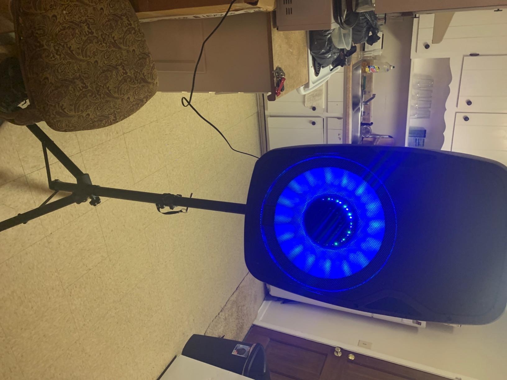 Acoustic Audio by Goldwood 1000W Bluetooth PA Speaker with LED, Mic & Stand customer photo 2