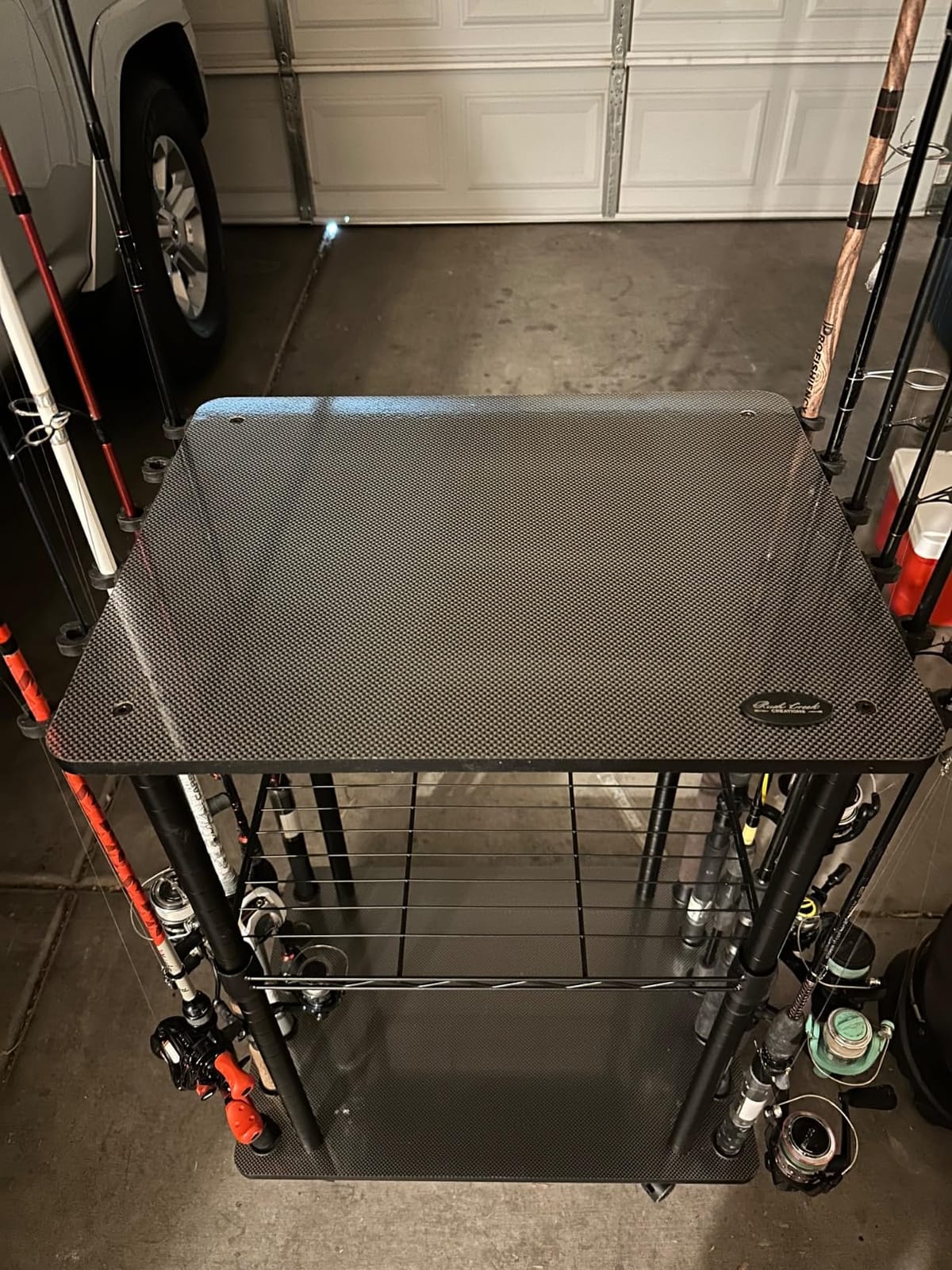 Rush Creek Creations Fishing Rod Holders for Garage W/ Lockable Wheels customer photo 2