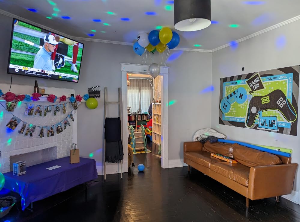 Luditek 2-Pack Sound Activated Party Lights with Remote, Disco Ball Strobe customer photo 1
