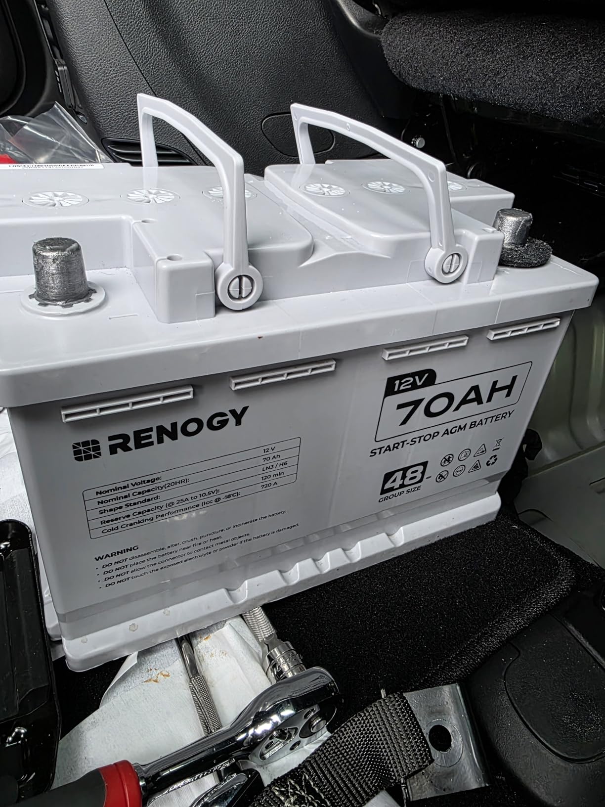 Renogy 12 Volt 200Ah Deep Cycle AGM Battery, Lead Acid Solar Battery customer photo 2