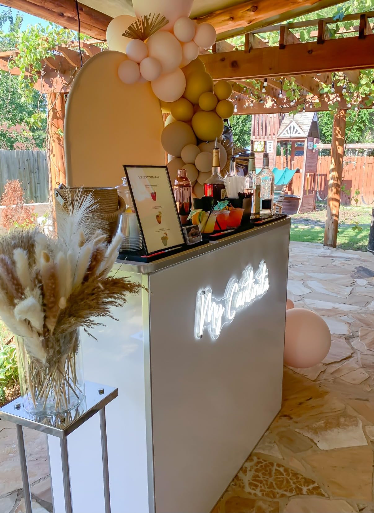 Flash Furniture Laminate Folding Event Bar, White customer photo 2