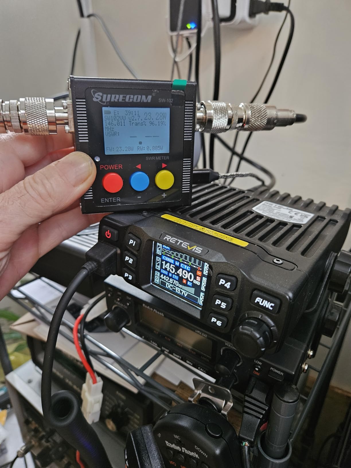 Retevis RT95 Dual Band Mobile Radio, Ham Radio Base Station Starter kit customer photo 2