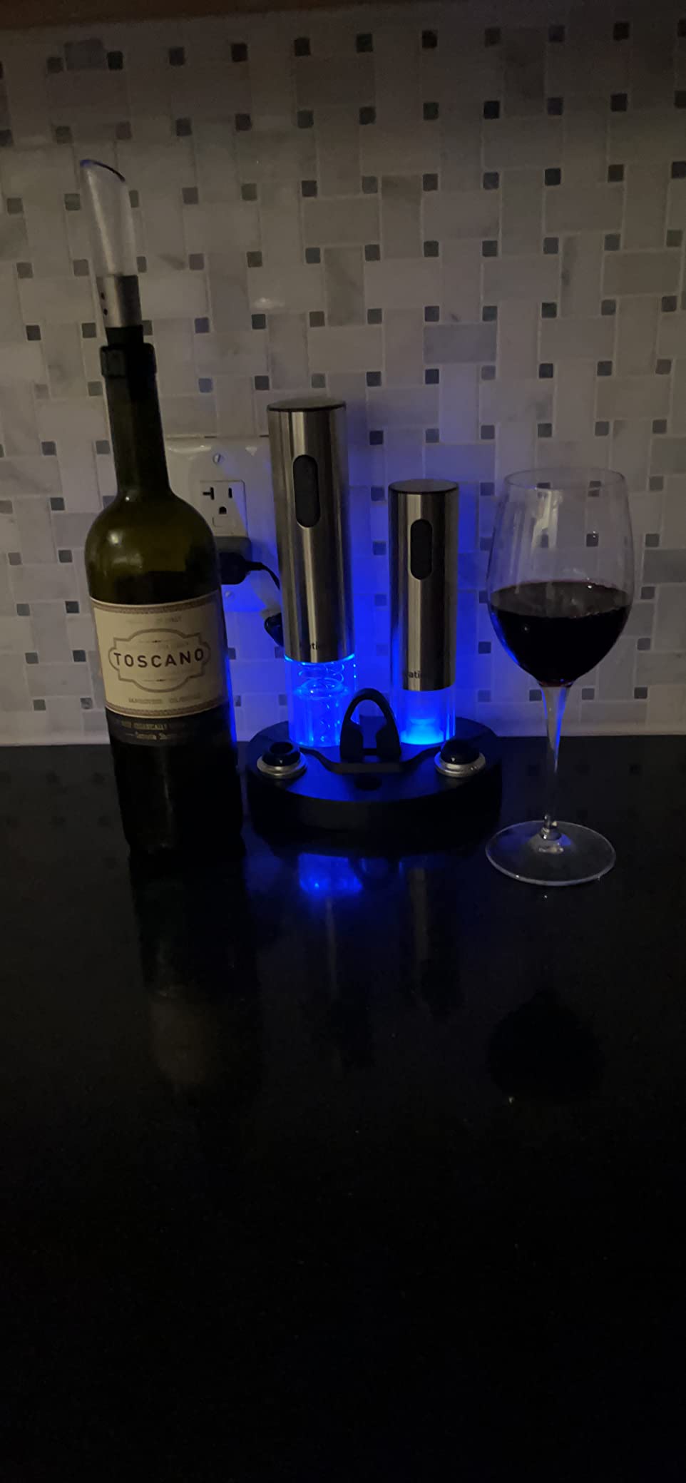 Ivation Stainless Steel Electric Wine Opener, Aerator & Preserver Gift Set customer photo 1
