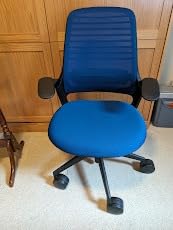 Steelcase Series 1 Office Chair - Ergonomic Work Chair with Wheels for Carpet - Helps Support Productivity - Weight-Activated Controls, Back & Arm Support - Easy Assembly - Nickel customer photo 1