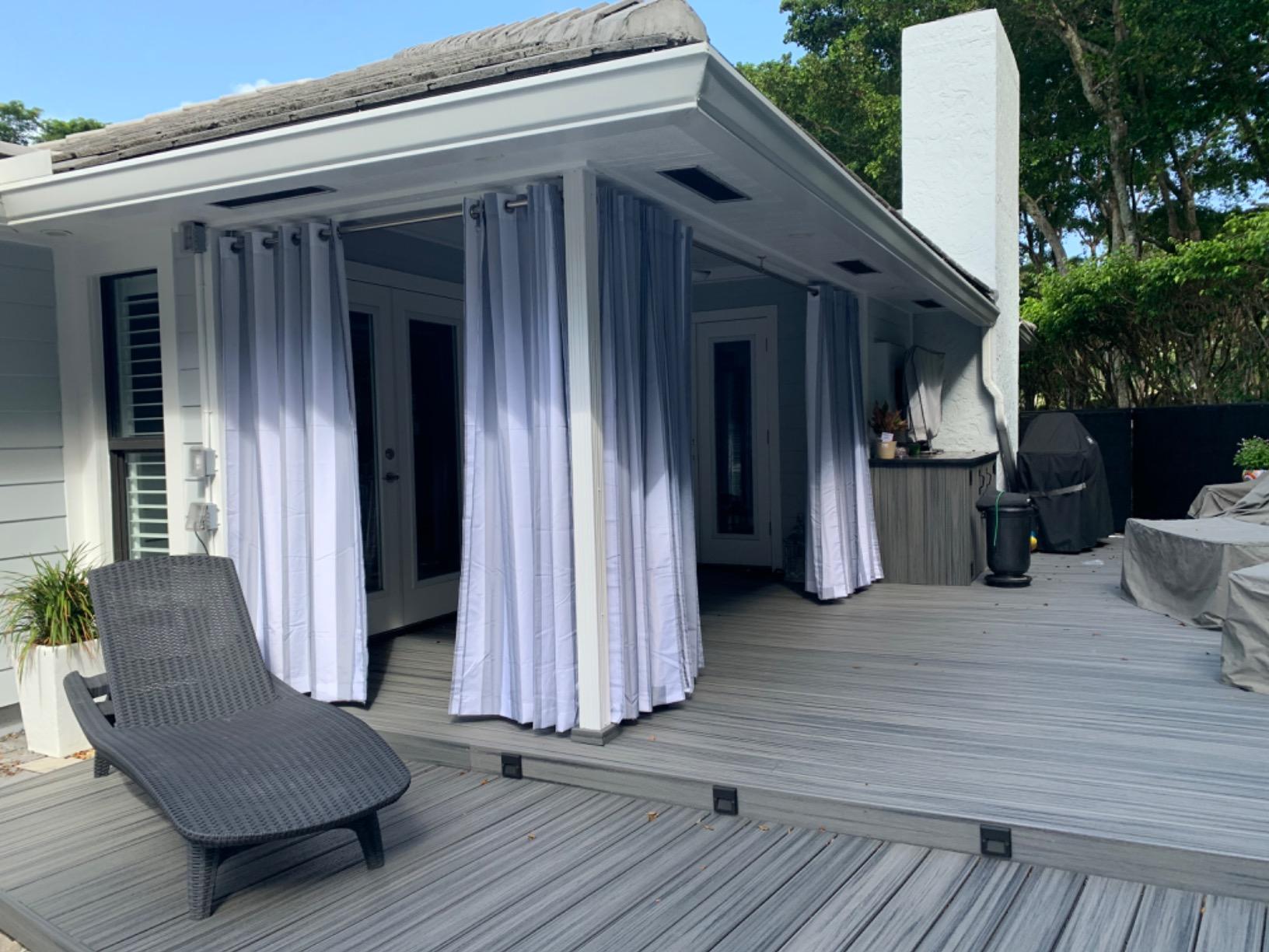 Sun Zero Valencia Cabana Stripe Indoor/Outdoor UV Protectant Energy Efficient Grommet Curtain Panel customer photo 1