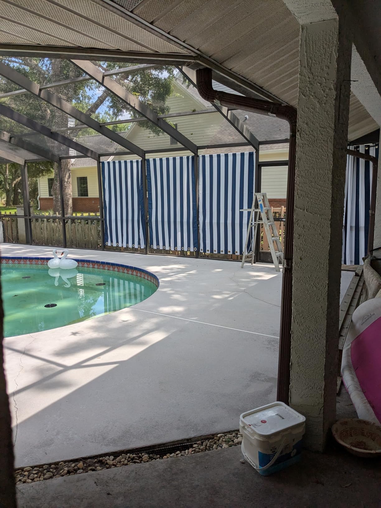 Sun Zero Valencia Cabana Stripe Indoor/Outdoor UV Protectant Energy Efficient Grommet Curtain Panel customer photo 2