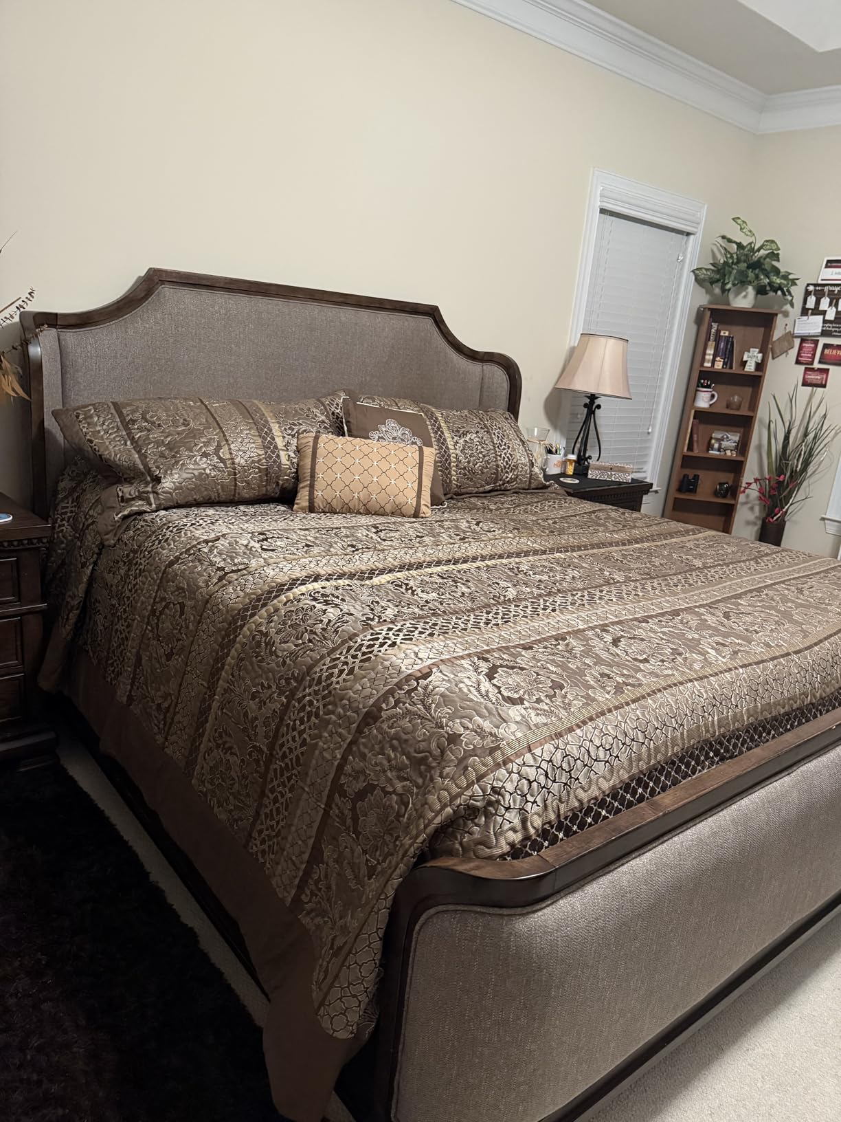 Madison Park Queen Quilt Bedding Set, Traditional Jacquard Damask, 5PC customer photo 1
