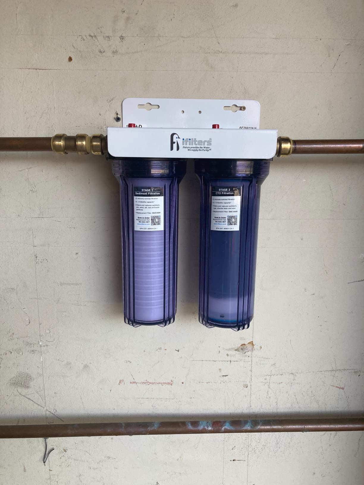 iFilters LWH-D 2-Stage Whole House Sediment Carbon Water Filter System customer photo 2