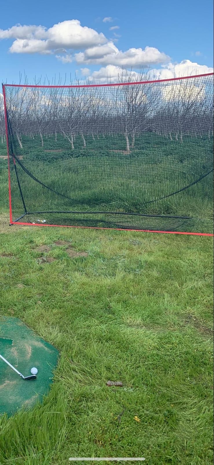 Golf Net 10x7ft Portable Golf Practice Net w/Carry Bag for Indoor Outdoor Backyard Driving Hitting Chipping Training Net customer photo 2