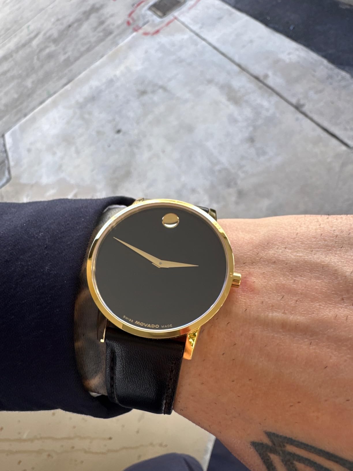 Movado Museum Classic Men's Watch - Swiss Quartz Movement, Calfskin Strap - 3 ATM Water Resistance - Classic, Luxury Fashion Timepiece for Him - 40mm customer photo 1