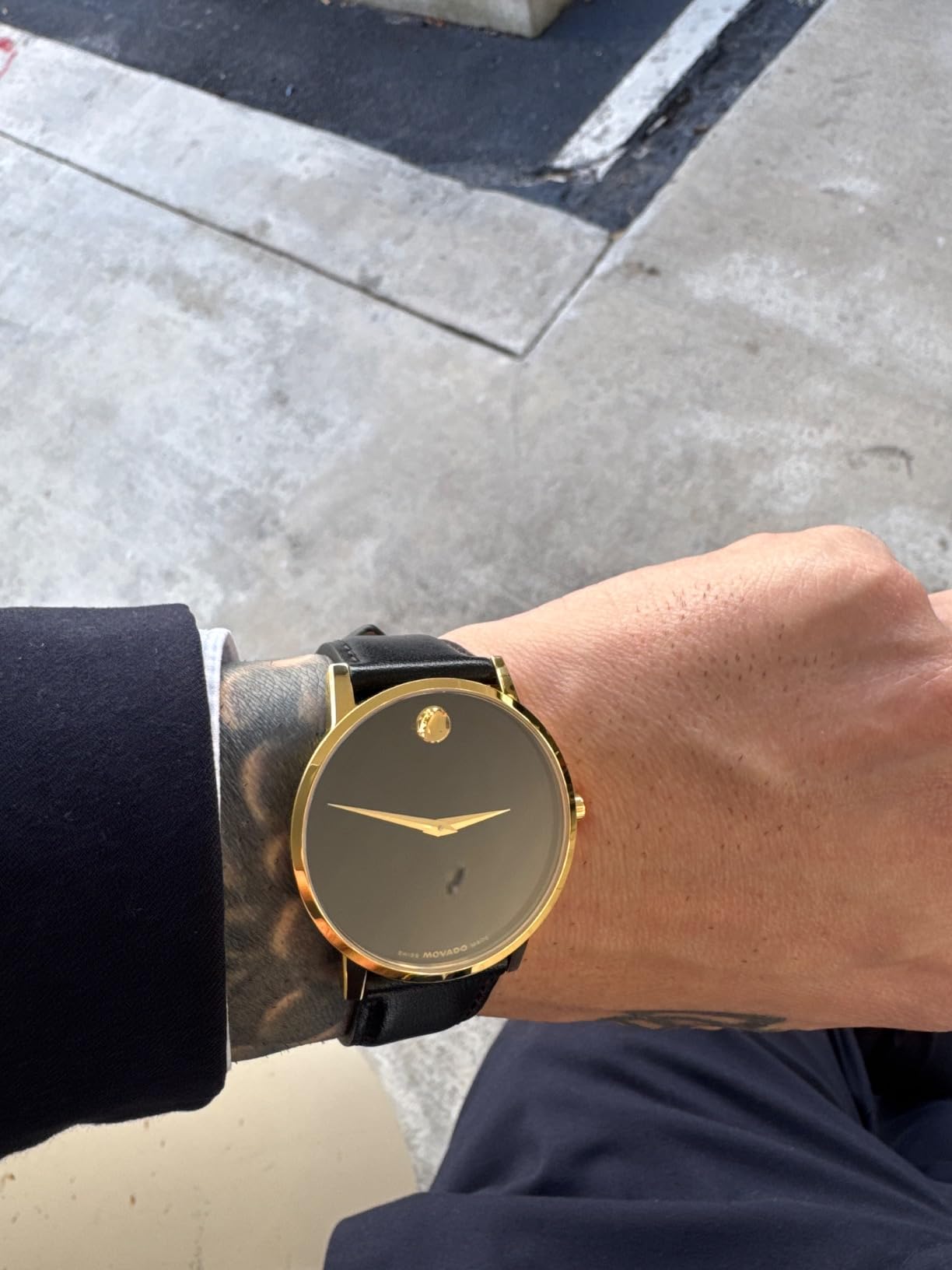 Movado Museum Classic Men's Watch - Swiss Quartz Movement, Calfskin Strap - 3 ATM Water Resistance - Classic, Luxury Fashion Timepiece for Him - 40mm customer photo 2