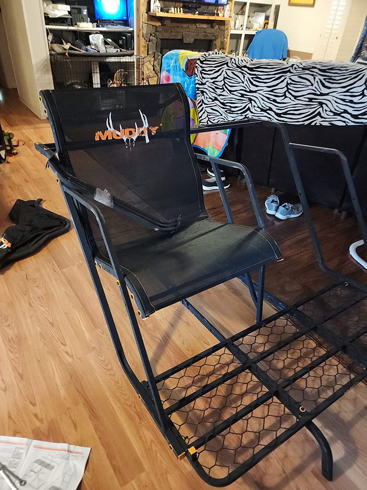 Muddy 2 Person Outdoor Hunting Climbing Ladder, Tree Stand with Flex-Tek Seat, 500 Pound Maximum Capacity customer photo 2