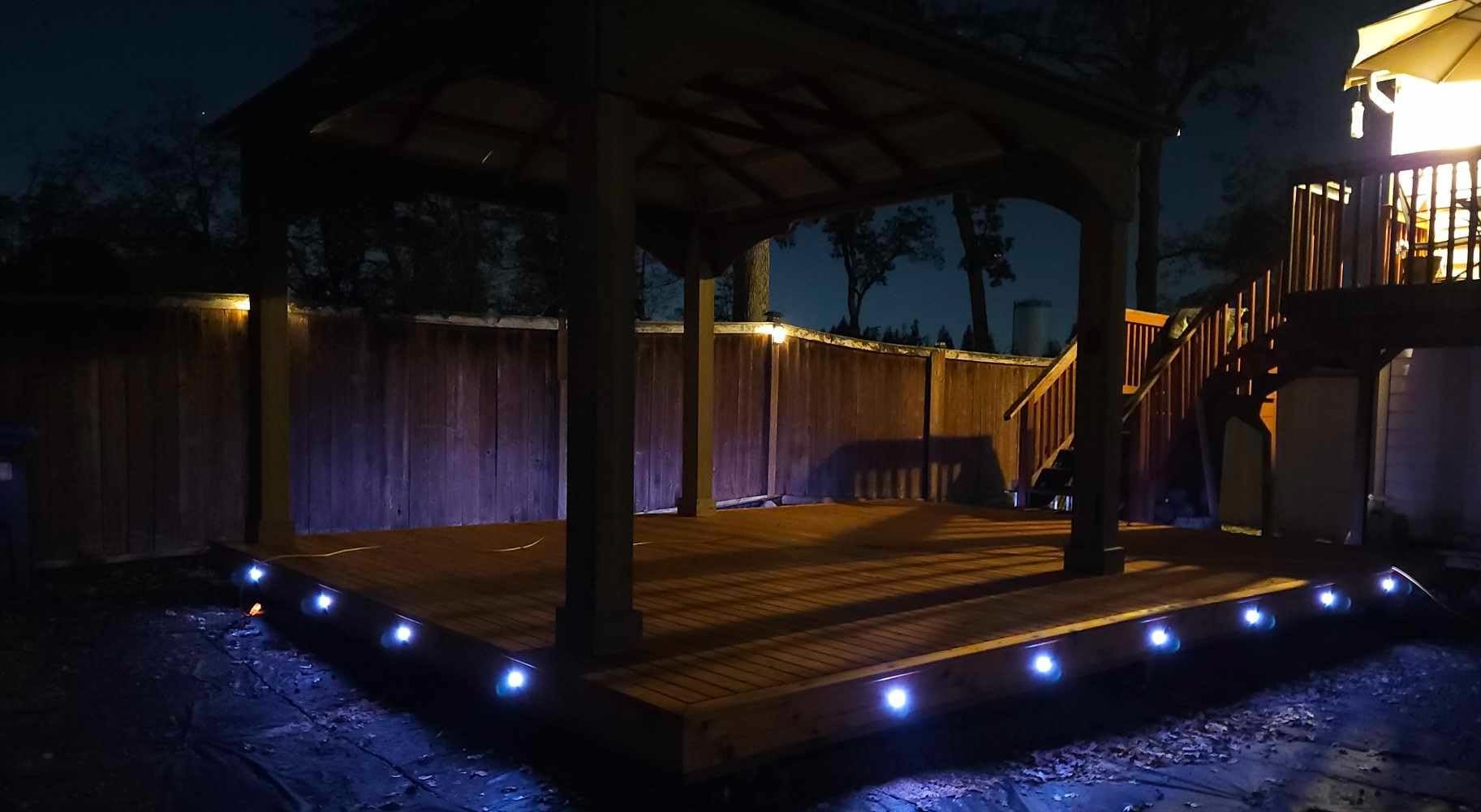 30 Pack 1.22 Inch Smart LED Deck Lights, Low Voltage RGB Outdoor Lighting customer photo 1