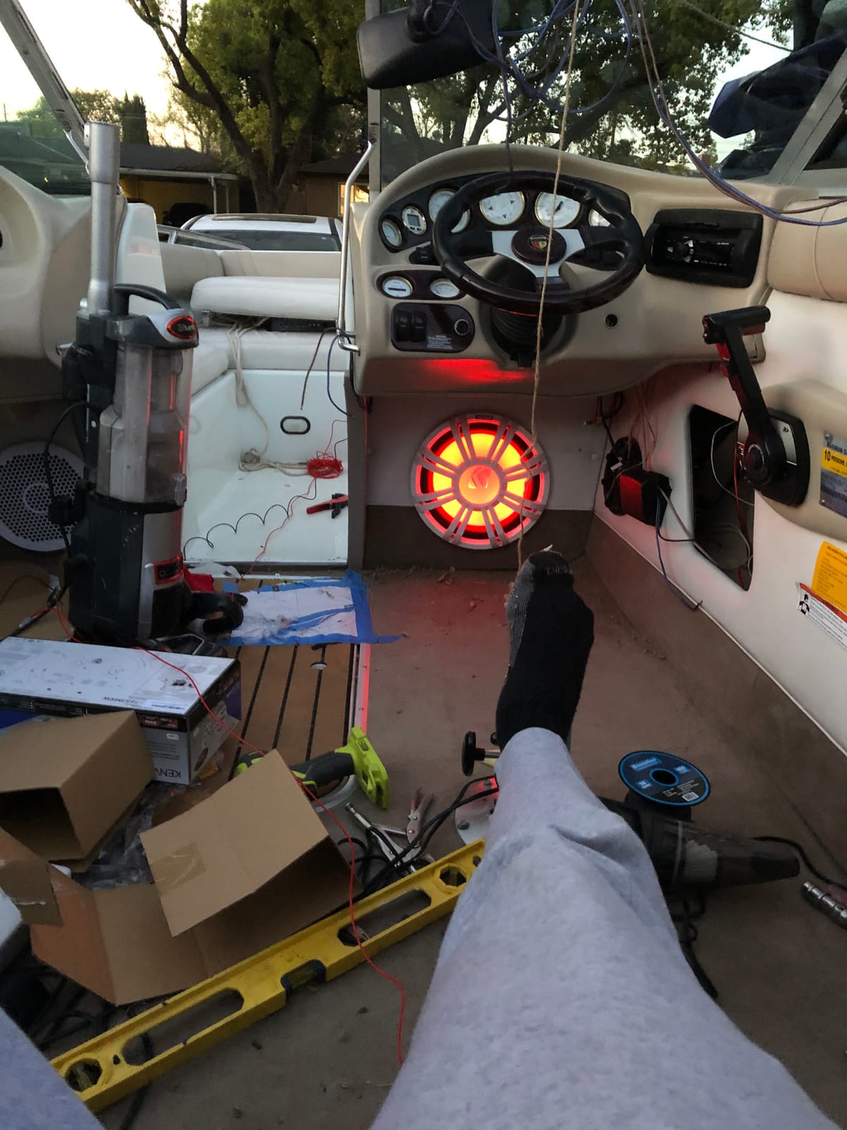 KICKER KMF124 12 in Marine Subwoofer 4 Ohm LED White Grill customer photo 1