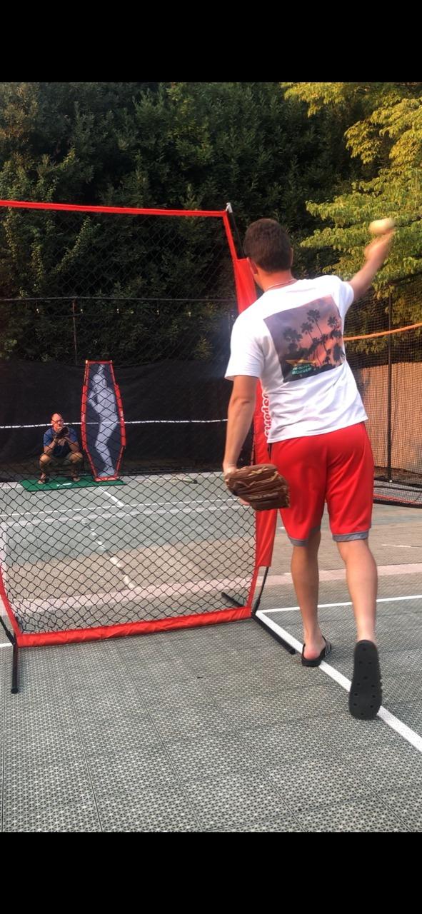 GoSports Baseball & Softball Pitching Screens - L Screen or I Screen - Pitcher Protection Net customer photo 1