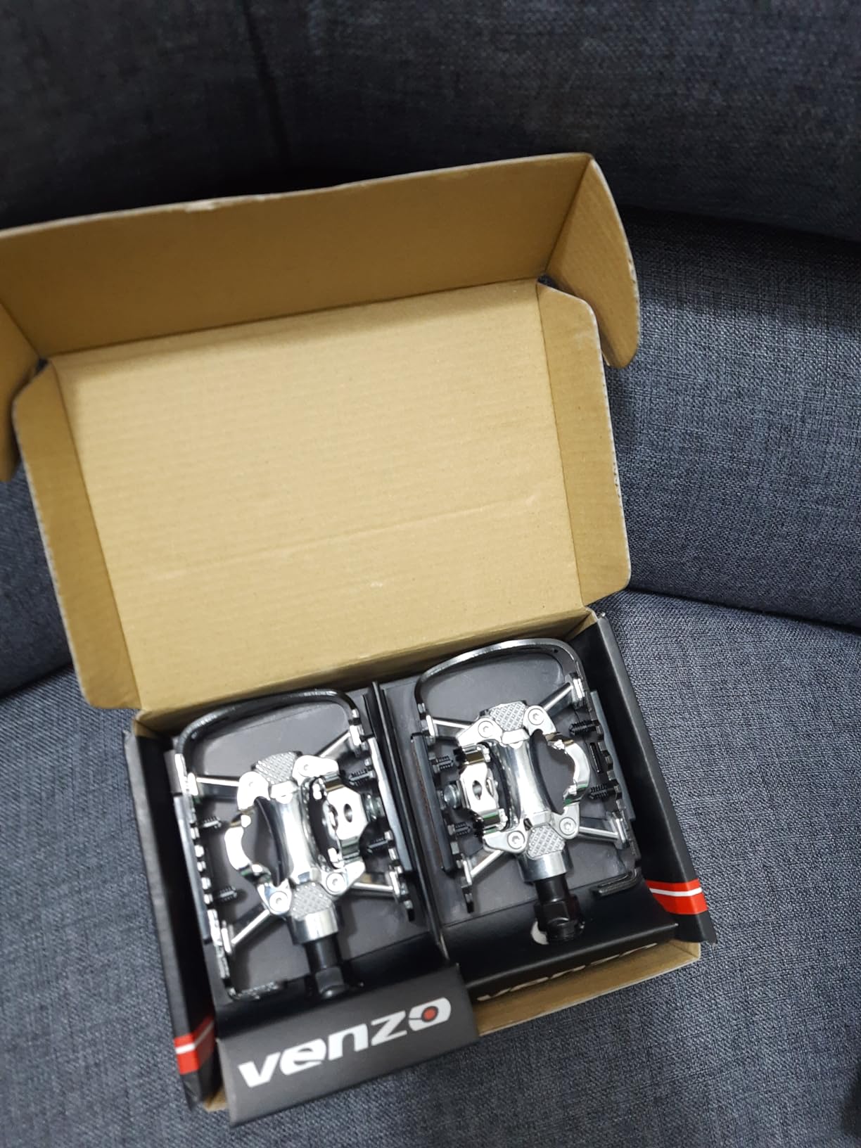 VENZO Multi-Use Compatible with Shimano SPD Mountain Bike Bicycle Sealed Clipless Pedals - Dual Platform Multi-Purpose - Great for Touring, Road, Trekking Bikes customer photo 2