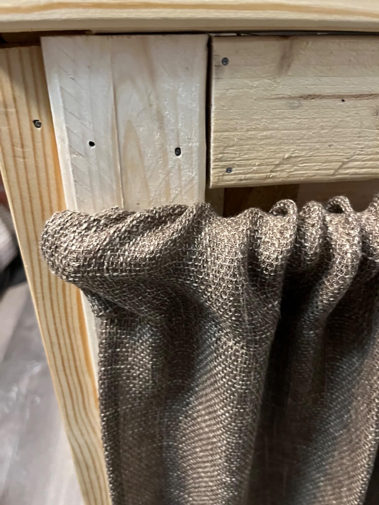 Valea Home Burlap Kitchen Valances for Windows Rod Pocket Window Curtain Valance Rustic Home Décor 56 by 14 Inches customer photo 2