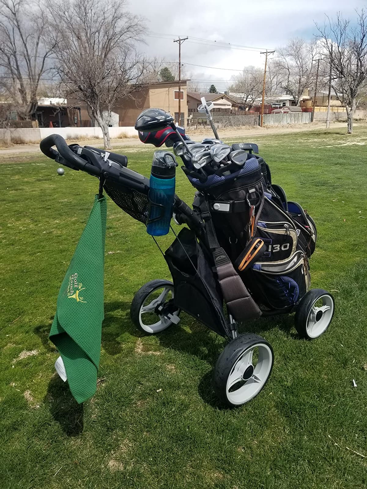 CaddytekCaddyTek Superlite 4 Wheel Golf Push Cart, Explorer Version 8 - customer photo 2
