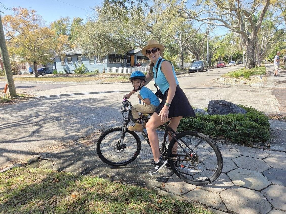 UrRider Child Bike Seat, Front Mount Kids Bike Seat,Fit Mountain Bikes, Cruiser Bikes, Folding Bikes, Ultra Light,Portable, Tool-Free, Quick-Release,Toddler Bike Seat for 2-6 Years(up to 60lbs) customer photo 2