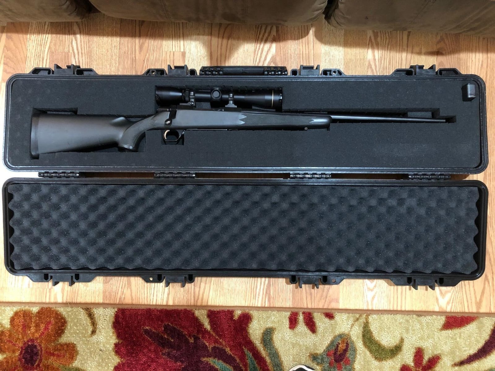 Merdia Gun Case Precision Hard Locking Rifle Cases Ultra Protective Case Intensive Convoluted Foam Shot Gun Case | AR Accessories | Rifle Bag | Hard Gun Cases for Rifles | Shotgun Case customer photo 2