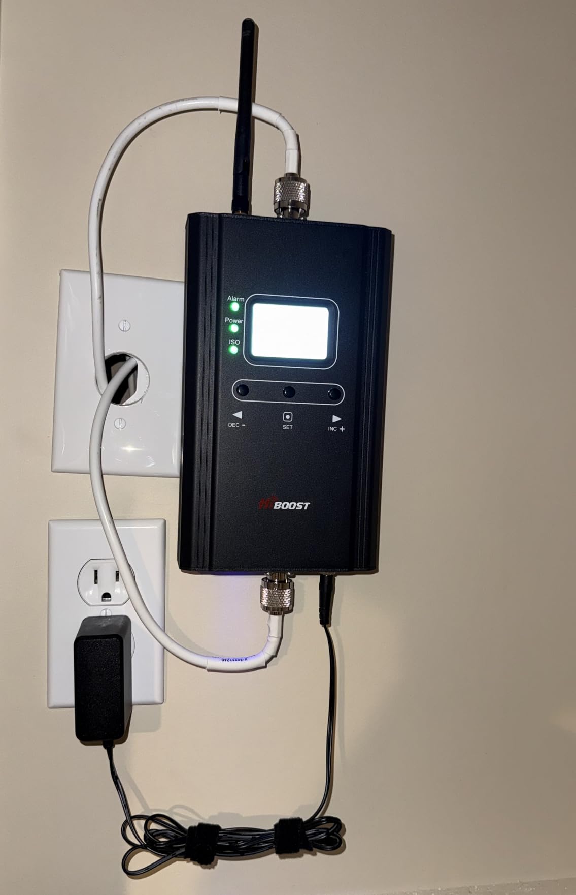 Hiboost Cell Phone Signal Booster for Home and Office, 4,000 sq ft, Boost 5G 4G LTE Data for Verizon AT&T and All U.S. Carriers, FCC Approved customer photo 1