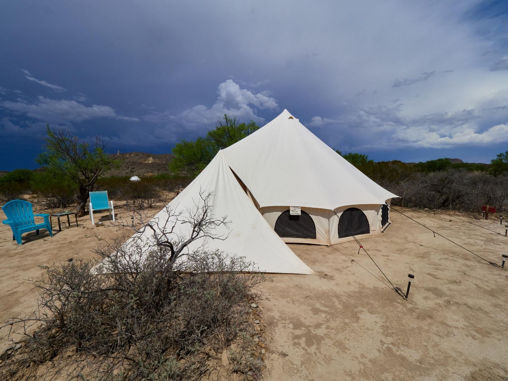 WHITEDUCK Avalon Canvas Bell Tent Water Repellent - Luxury All Season Tent for Camping & Glamping Made from Premium & Breathable 100% Cotton Canvas w/Stove Jack, Mesh customer photo 2