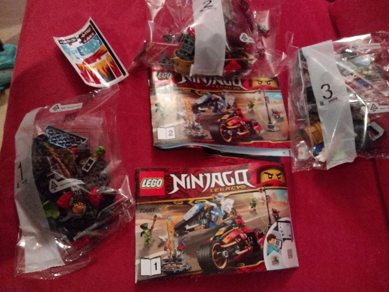 LEGO NINJAGO Legacy Kai’s Blade Cycle & Zane’s Snowmobile 70667 Building Kit (376 Pieces) customer photo 1