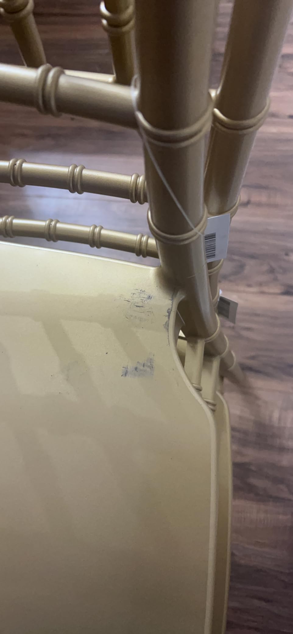 Flash Furniture 2 Pack HERCULES Series Gold Resin Stacking Chiavari Chair customer photo 2