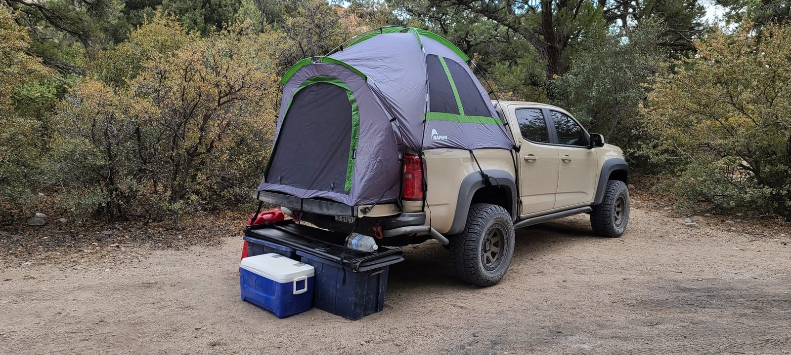 Napier Backroadz Truck Tent | Pickup Truck Bed Camping Tent | Rainfly for Water Protection | Sturdy and Spacious 2-Person Truck Tent | Easy 10-Minute Setup | Gray/Green customer photo 2