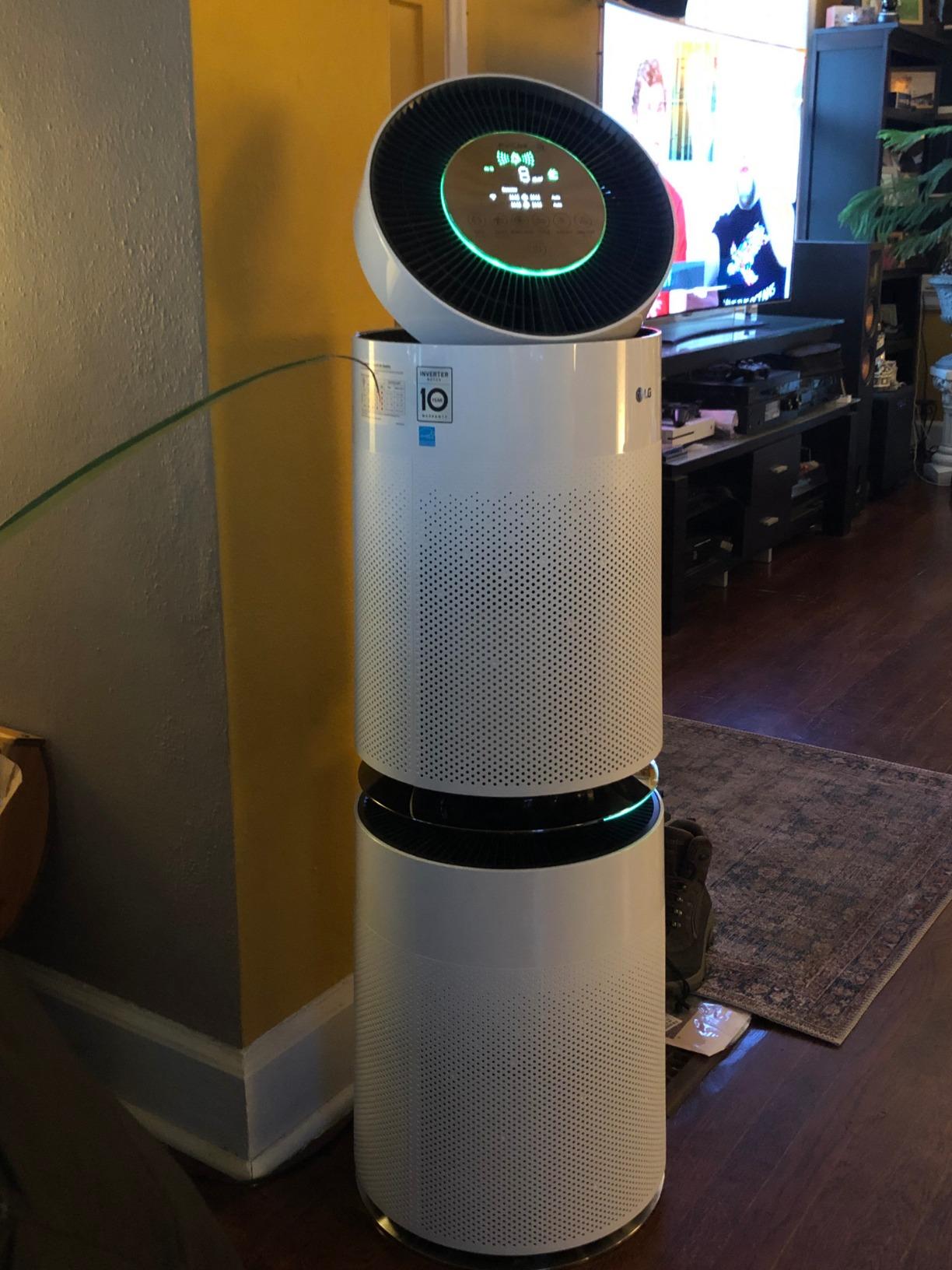 LG PuriCare 360-Degree Air Purifier with SmartThinQ Wi-Fi and Voice Control, AS560DWR0 customer photo 2