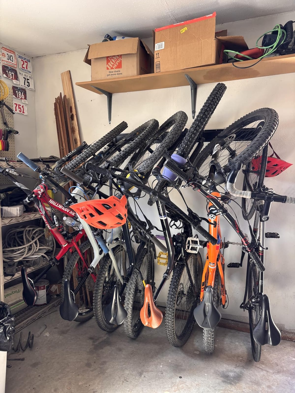 Ultrawall Stainless Steel Bike Storage Rack, Wall Mount 6 Bike Hanger | Bicycle Rack for Home & Garage Holds Up to 300lbs, Black customer photo 2
