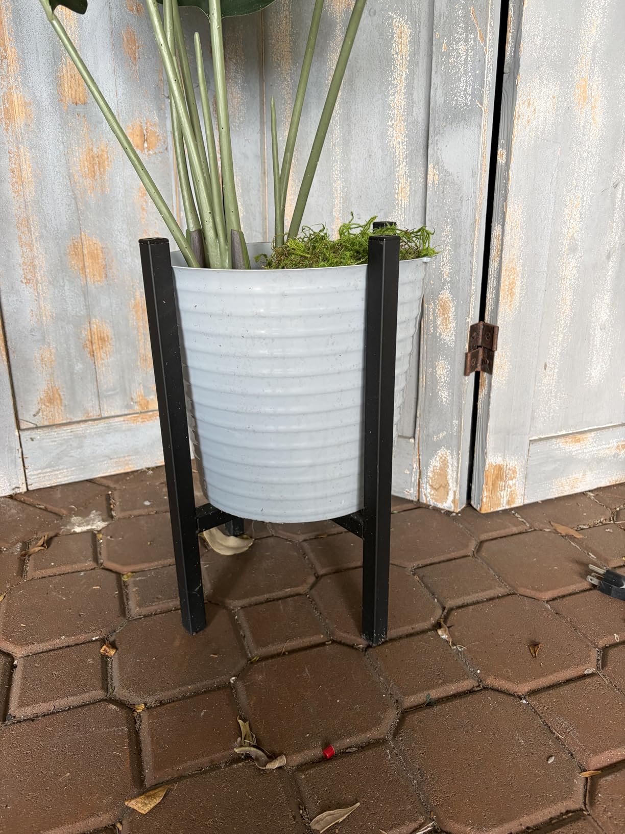 Mkono Plant Stand Indoor, Tall Metal Flower Pot Holder, Fit 8-10” Pot Black customer photo 1