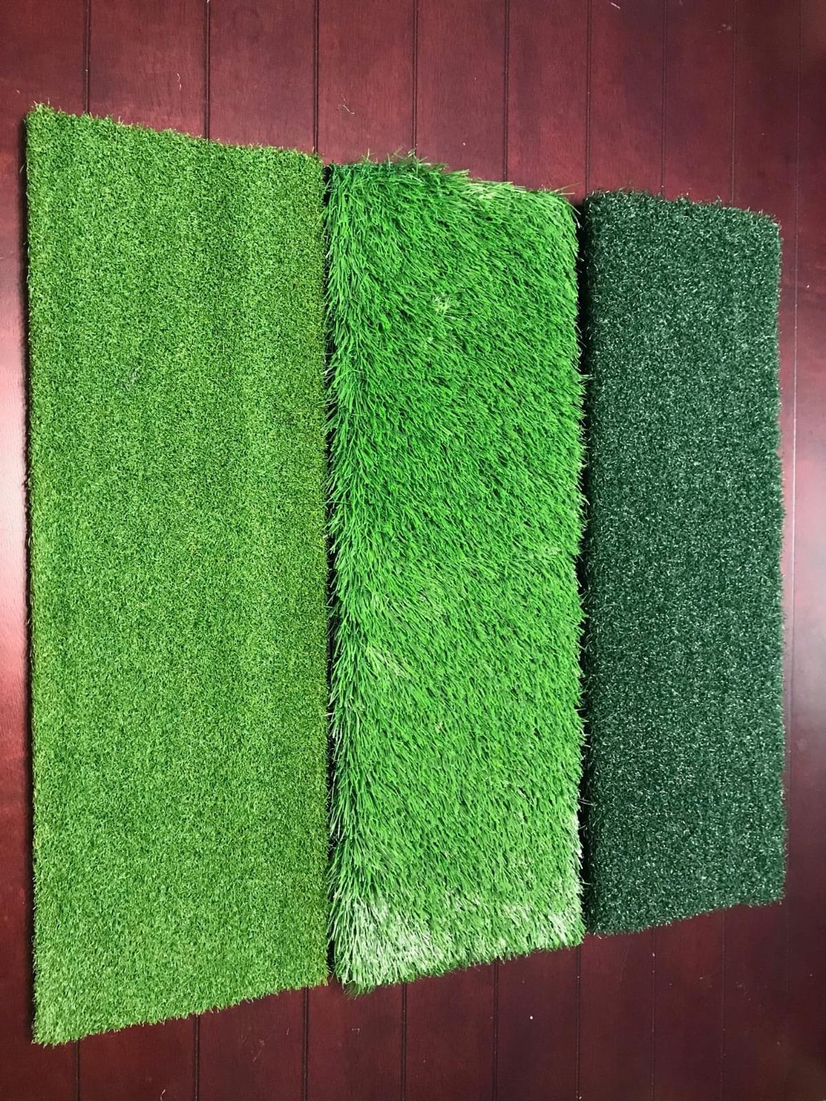 GoSports Tri-Turf XL Golf Hitting Mat – 24x24 in Golf Practice Mat for Indoor/Outdoor Training, Fairway Rough Tee Turf, Portable Golf Mat for Backyard, Garage & Golf Simulator Use customer photo 2