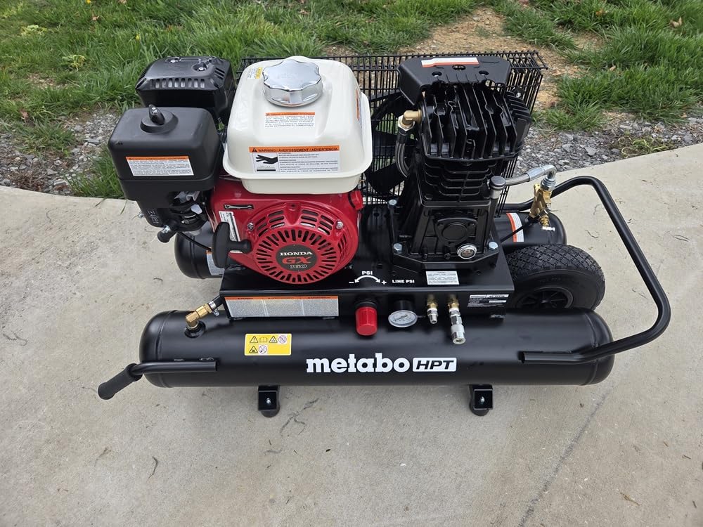 Metabo HPT Gas Powered Wheeled Air Compressor, 8 Gallon, EC2510E customer photo 2