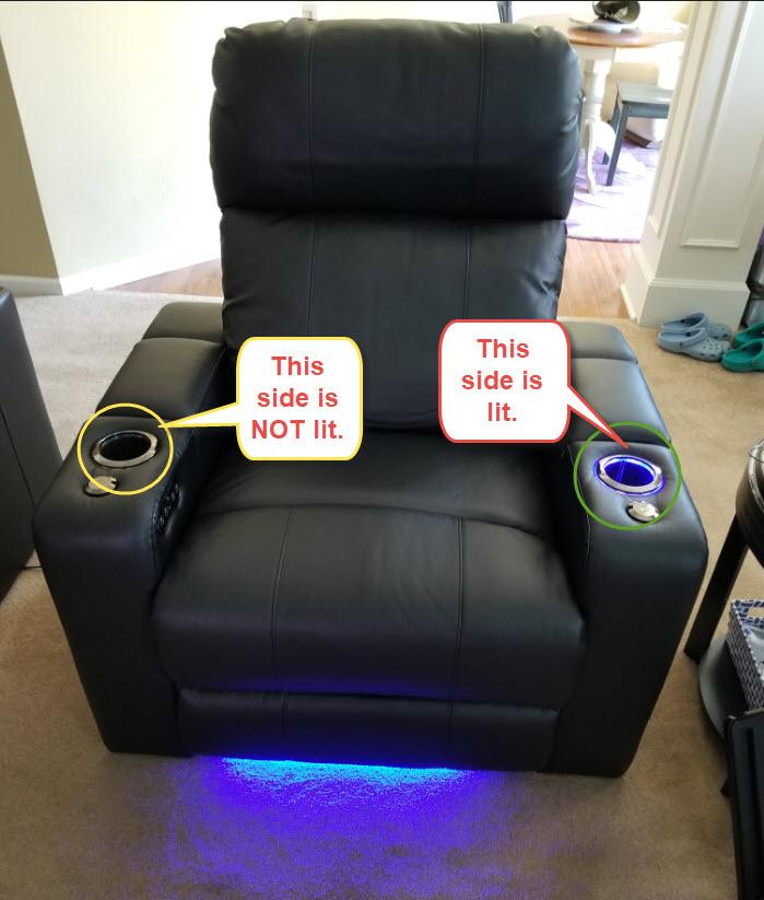 Seatcraft Julius Home Theater Seating Brown Single Recliner customer photo 2