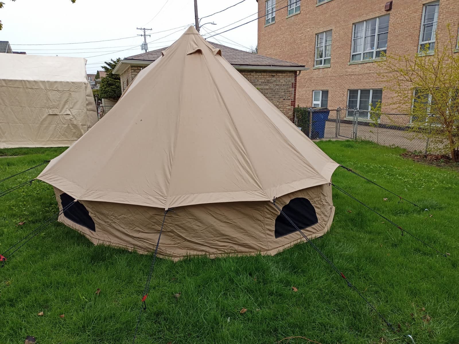 WHITEDUCK Regatta Canvas Bell Tent w/Stove Jack, Water Repellent, Yurt customer photo 1