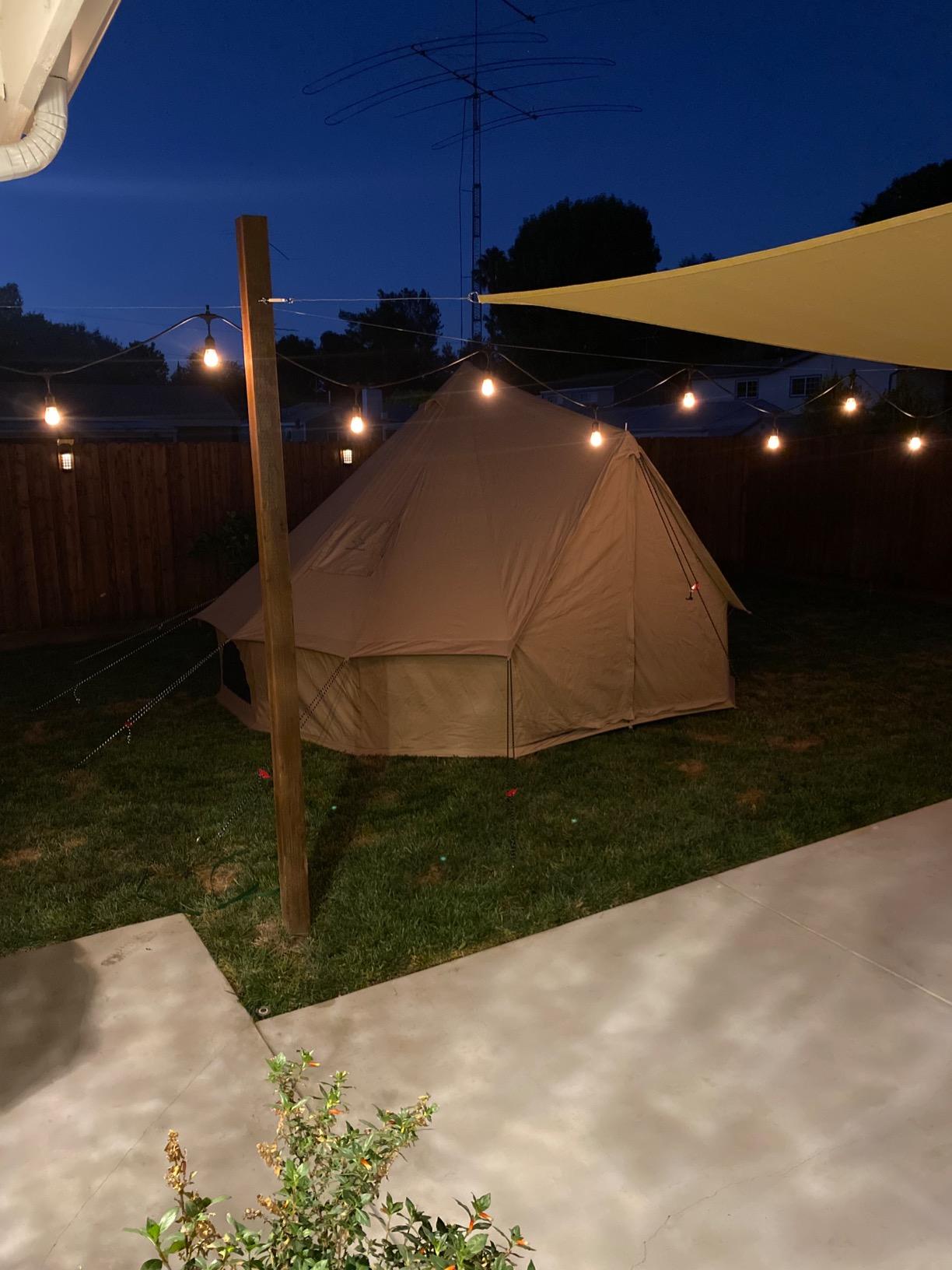 WHITEDUCK Regatta Canvas Bell Tent w/Stove Jack, Water Repellent, Yurt customer photo 1
