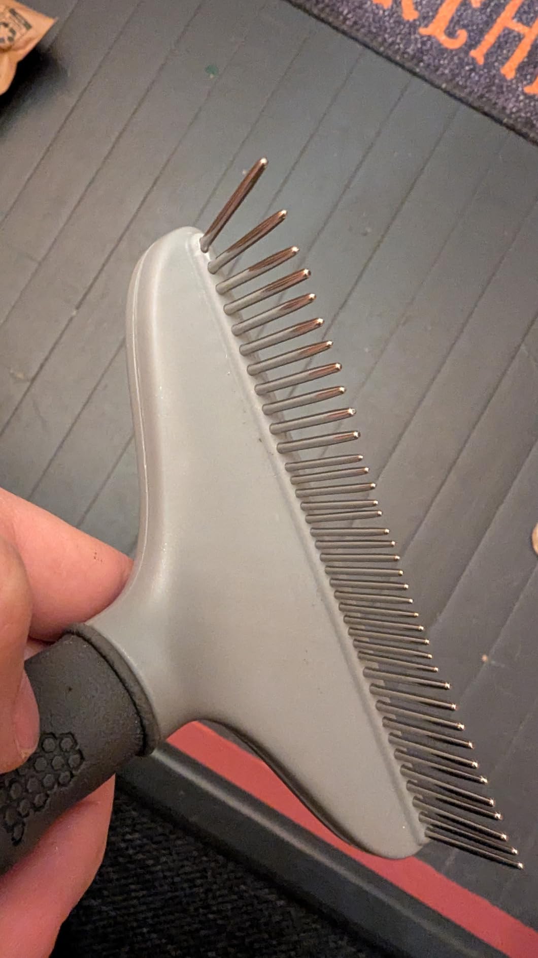 FURminator Grooming Rake Tool for Dogs & Cats With Thick Coats customer photo 1