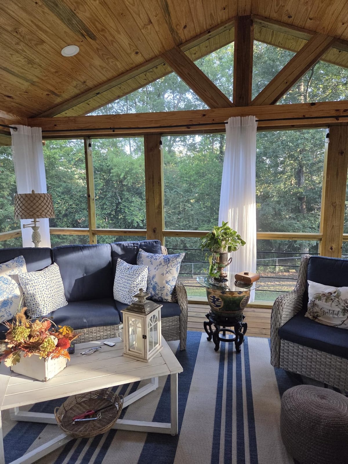 RYB HOME 2 Panels Outdoor Curtains for Patio Waterproof, Semi-Sheer customer photo 1