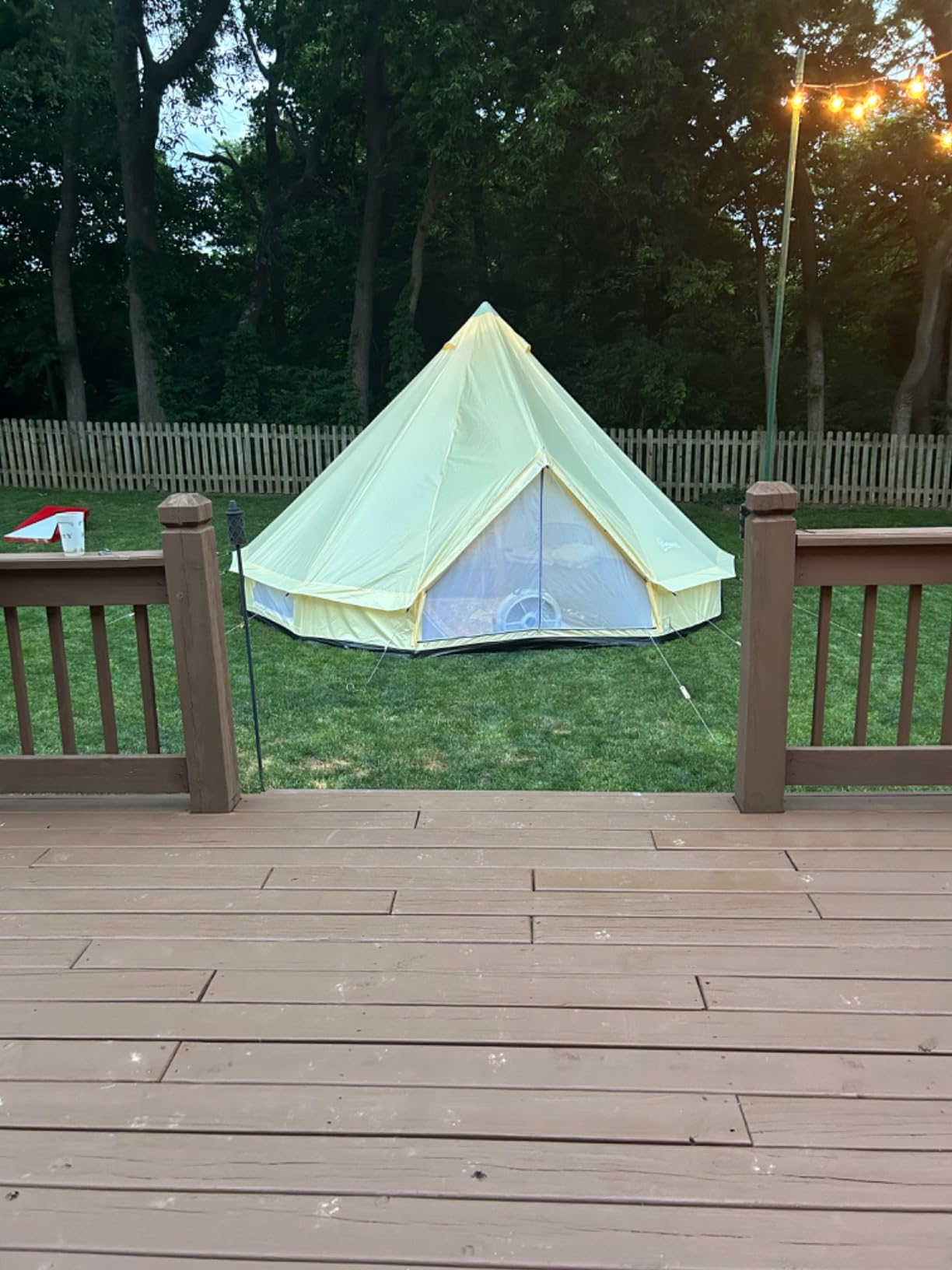 Outsunny 10-Person Yurt Tent with Spacious Interior 16' x 16' x 10' customer photo 2