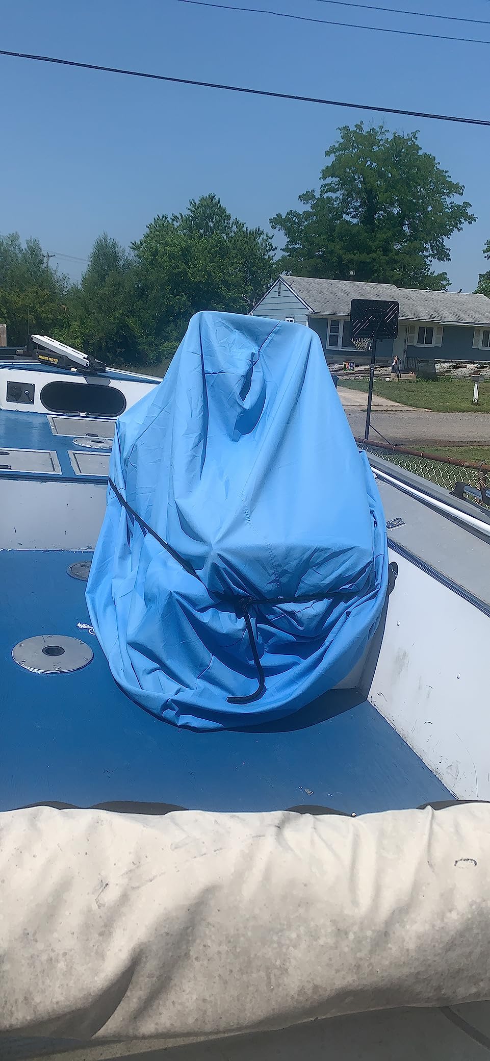 Boat Center Console Cover - Heavy Duty 600D Waterproof Marine Cover (Small) customer photo 1